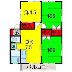 姉ケ崎駅 徒歩17分 2階の物件間取画像